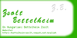 zsolt bettelheim business card